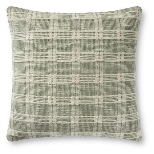 Madera 22x22 Pillow, Green 1 Madera 22x22 Pillow, Green