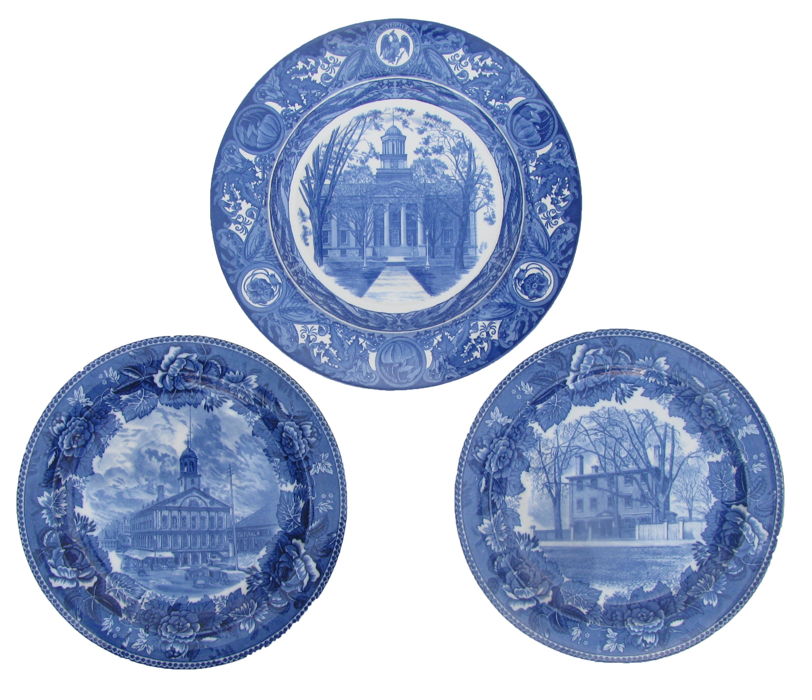 Wedgewood Blue & White Transferware S/3 1 Wedgewood Blue & White Transferware S/3