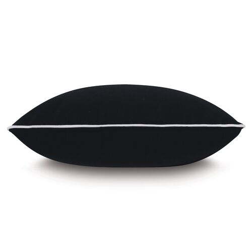 Riley 20x20 Outdoor Pillow, Black 2 Riley 20x20 Outdoor Pillow, Black