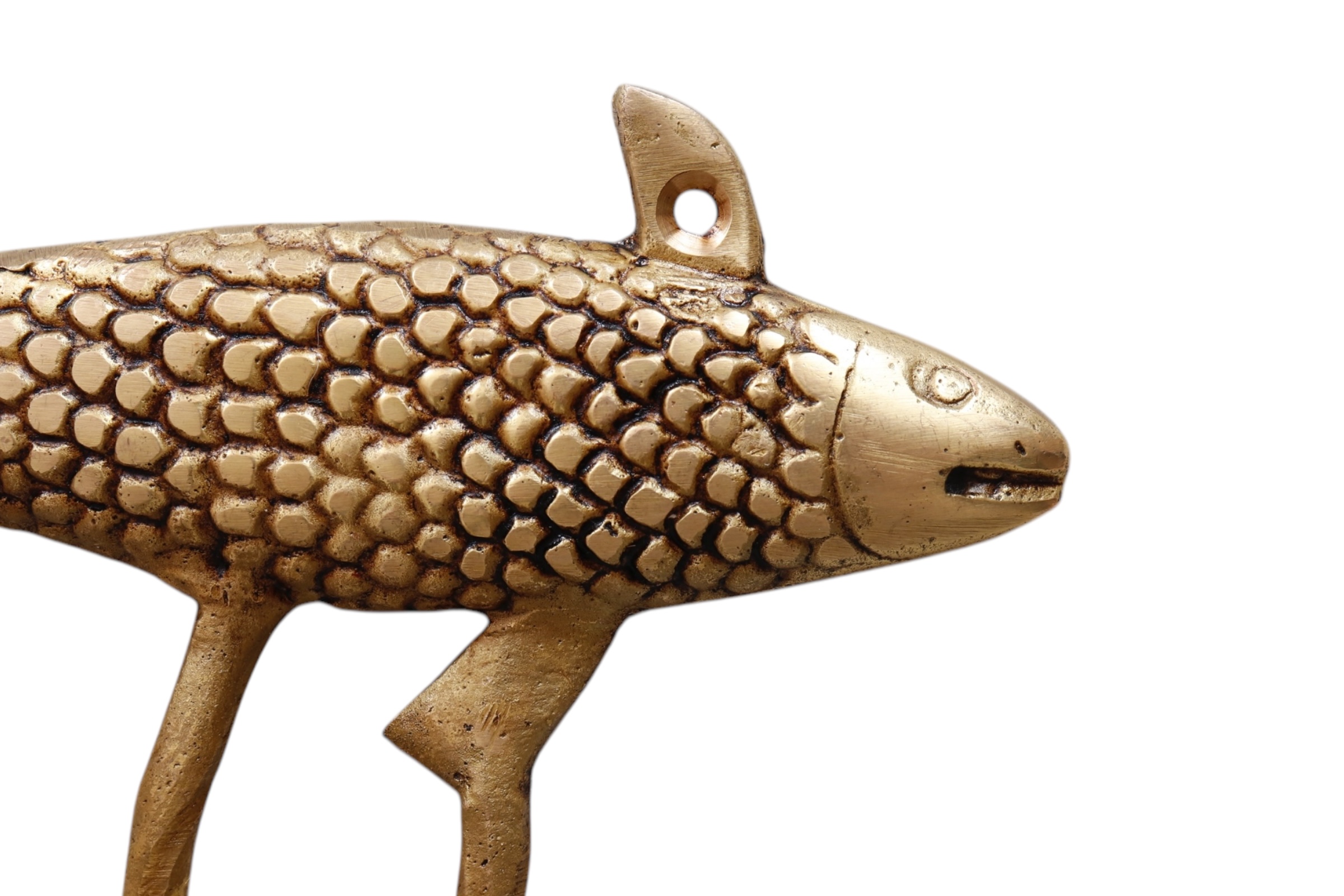 Brass Fish Wall Hooks - a Pair 3 Brass Fish Wall Hooks - a Pair