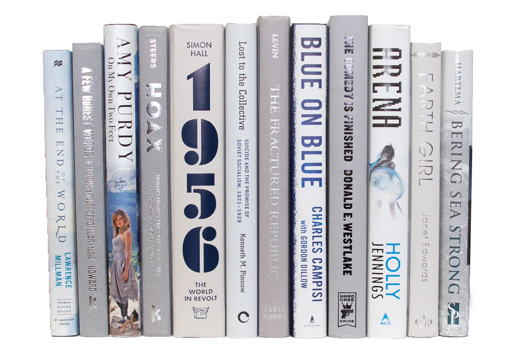 1-Foot Decorative Book Bundle, Blue Ice 3 1-Foot Decorative Book Bundle, Blue Ice