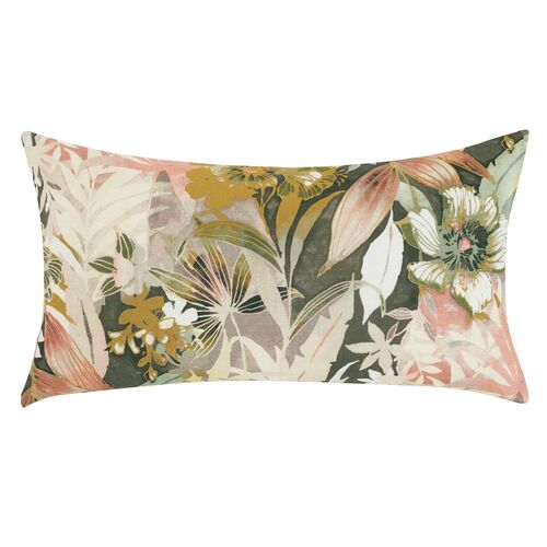 Meadow Floral Lumbar Pillow, Pink/Multi 1 Meadow Floral Lumbar Pillow, Pink/Multi