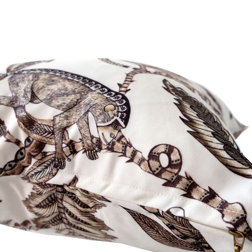 Monkey Bean 20x20 Pillow, Stone 2 Monkey Bean 20x20 Pillow, Stone