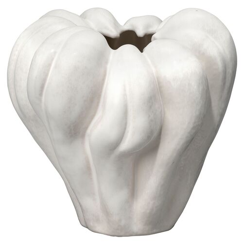 Tulip Ceramic Vase, Off White 1 Tulip Ceramic Vase, Off White