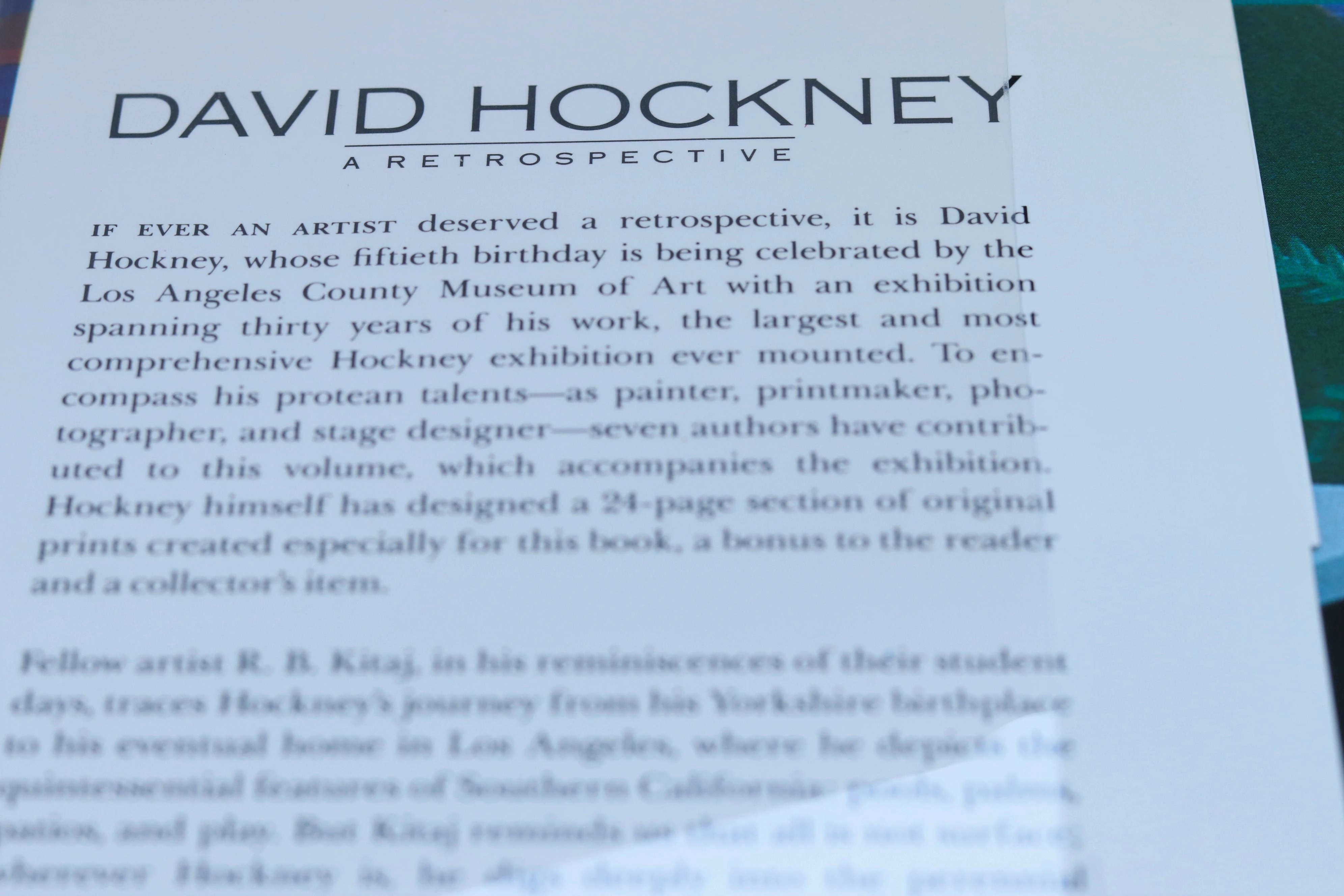 David Hockney: A Retrospective 3 David Hockney: A Retrospective