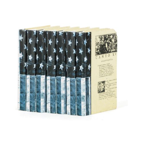 Linear Foot of USA Flag Books, Blue 1 Linear Foot of USA Flag Books, Blue