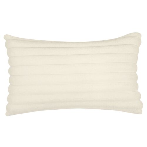 Nora Vegan Fur Channeled Lumbar Pillow 1 Nora Vegan Fur Channeled Lumbar Pillow