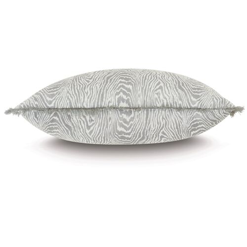 Liesl 22x22 Faux Bois Pillow, Gray 2 Liesl 22x22 Faux Bois Pillow, Gray
