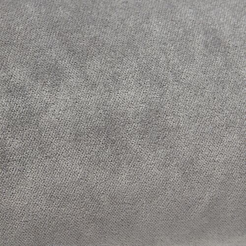Anne Bolster Pillow, Light Gray Velvet 2 Anne Bolster Pillow, Light Gray Velvet
