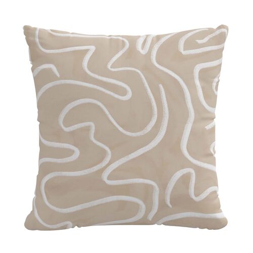 Mazi Pillow, Graffito Natural 1 Mazi Pillow, Graffito Natural
