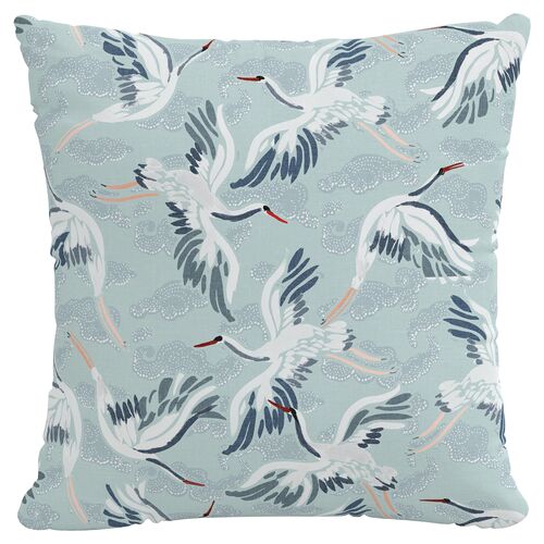 Cranes Outdoor Pillow 1 Cranes Outdoor Pillow