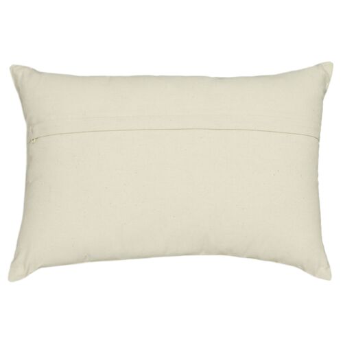 Maelis Embroidered Daisy Wool 24x16 Lumbar Pillow 4 Maelis Embroidered Daisy Wool 24x16 Lumbar Pillow