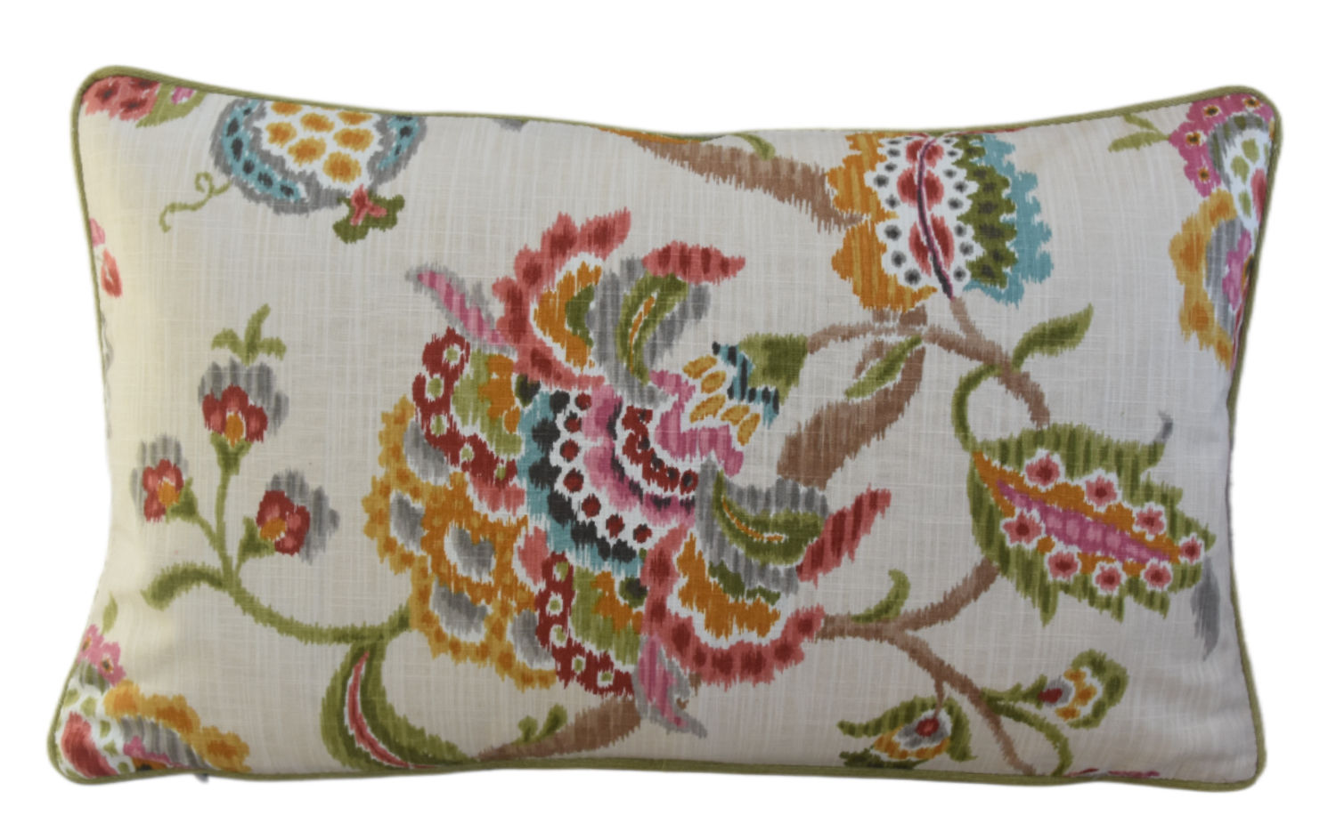 Colorful Botanical Floral Linen Pillow 4 Colorful Botanical Floral Linen Pillow