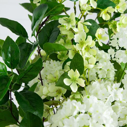 31" Faux Mixed Flower Arrangement in Hyacinth Weave Basket 4 31" Faux Mixed Flower Arrangement in Hyacinth Weave Basket