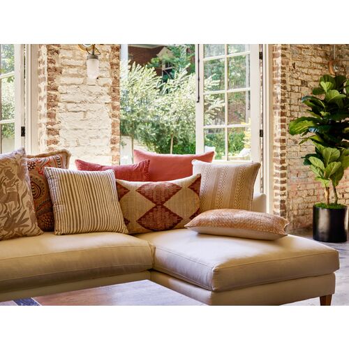 Imani 22x22 Pillow, Terracotta 4 Imani 22x22 Pillow, Terracotta