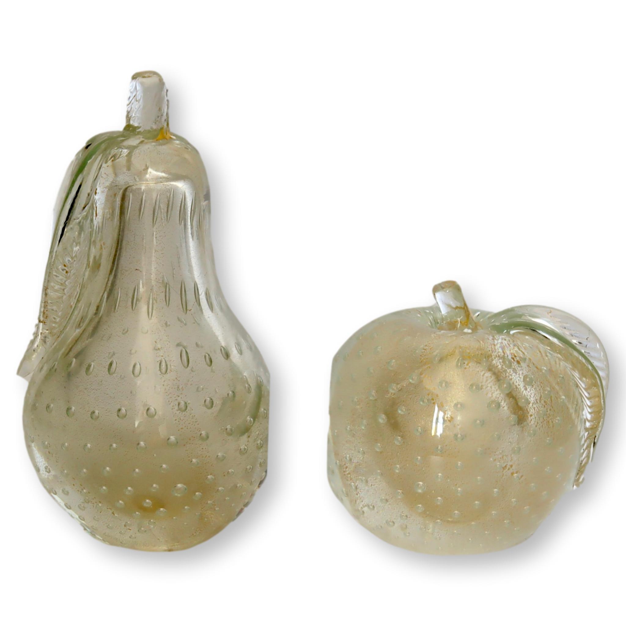 Midcentury Murano Pear & Apple Bookends 7 Midcentury Murano Pear & Apple Bookends