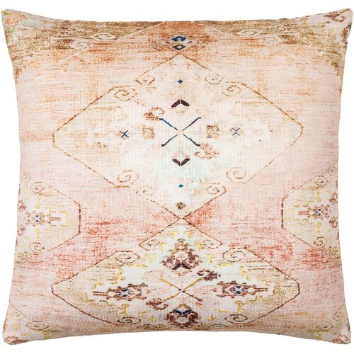 Emily Jean Indoor/Outdoor Pillow, Rust/Medium Gray 1 Emily Jean Indoor/Outdoor Pillow, Rust/Medium Gray