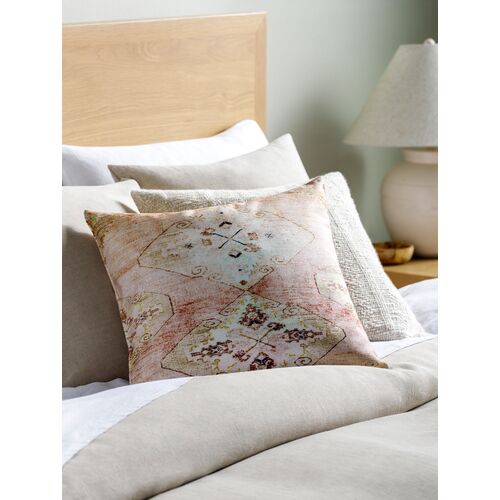 Emily Jean Indoor/Outdoor Pillow, Rust/Medium Gray 2 Emily Jean Indoor/Outdoor Pillow, Rust/Medium Gray