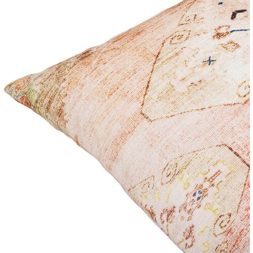 Emily Jean Indoor/Outdoor Pillow, Rust/Medium Gray 4 Emily Jean Indoor/Outdoor Pillow, Rust/Medium Gray