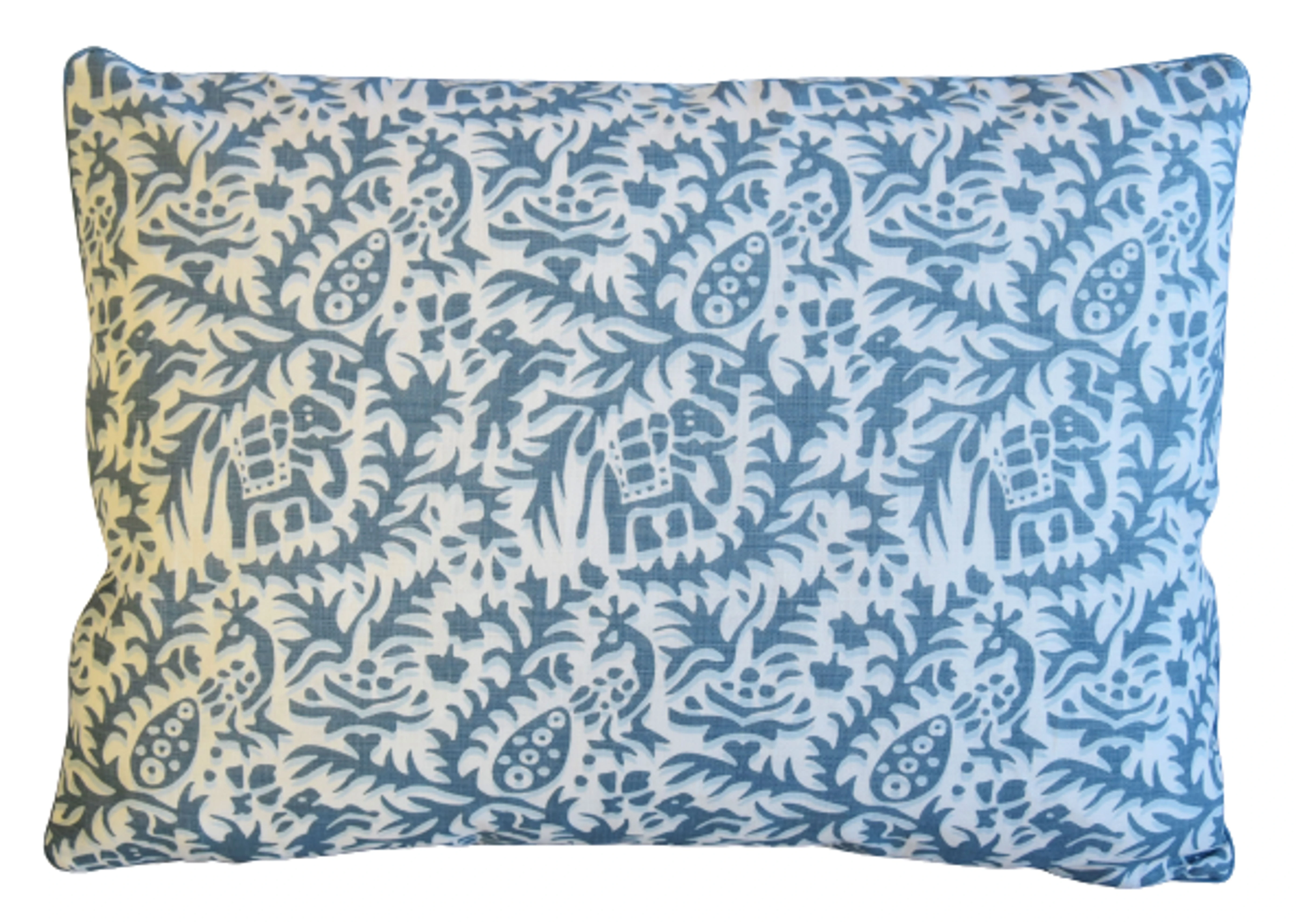 Andrew Martin Blue-Gray Jungle Pillow 3 Andrew Martin Blue-Gray Jungle Pillow