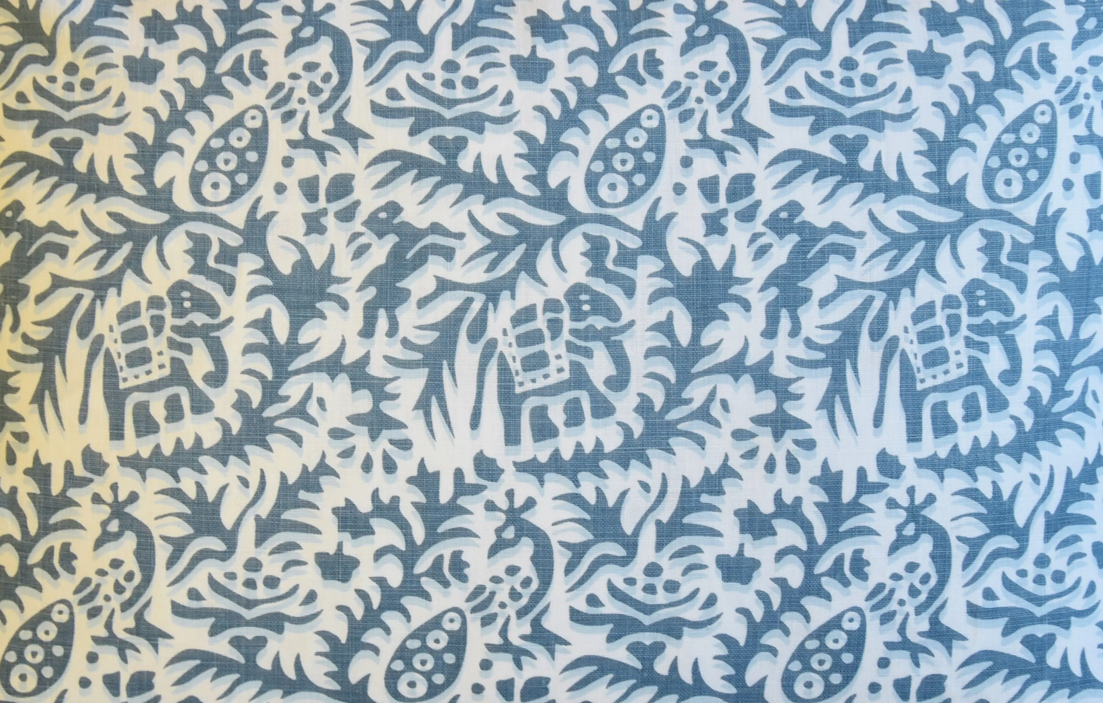 Andrew Martin Blue-Gray Jungle Pillow 4 Andrew Martin Blue-Gray Jungle Pillow