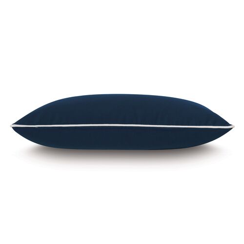 Riley 13x22 Lumbar Outdoor Pillow, Navy 2 Riley 13x22 Lumbar Outdoor Pillow, Navy