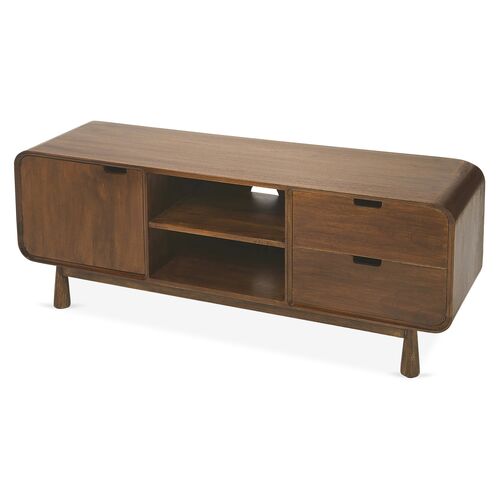 Ali Media Console, Medium Brown 1 Ali Media Console, Medium Brown