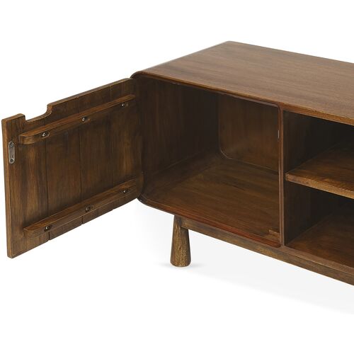 Ali Media Console, Medium Brown 3 Ali Media Console, Medium Brown