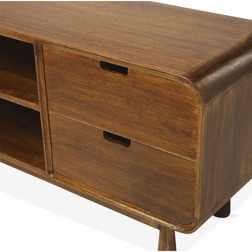 Ali Media Console, Medium Brown 5 Ali Media Console, Medium Brown
