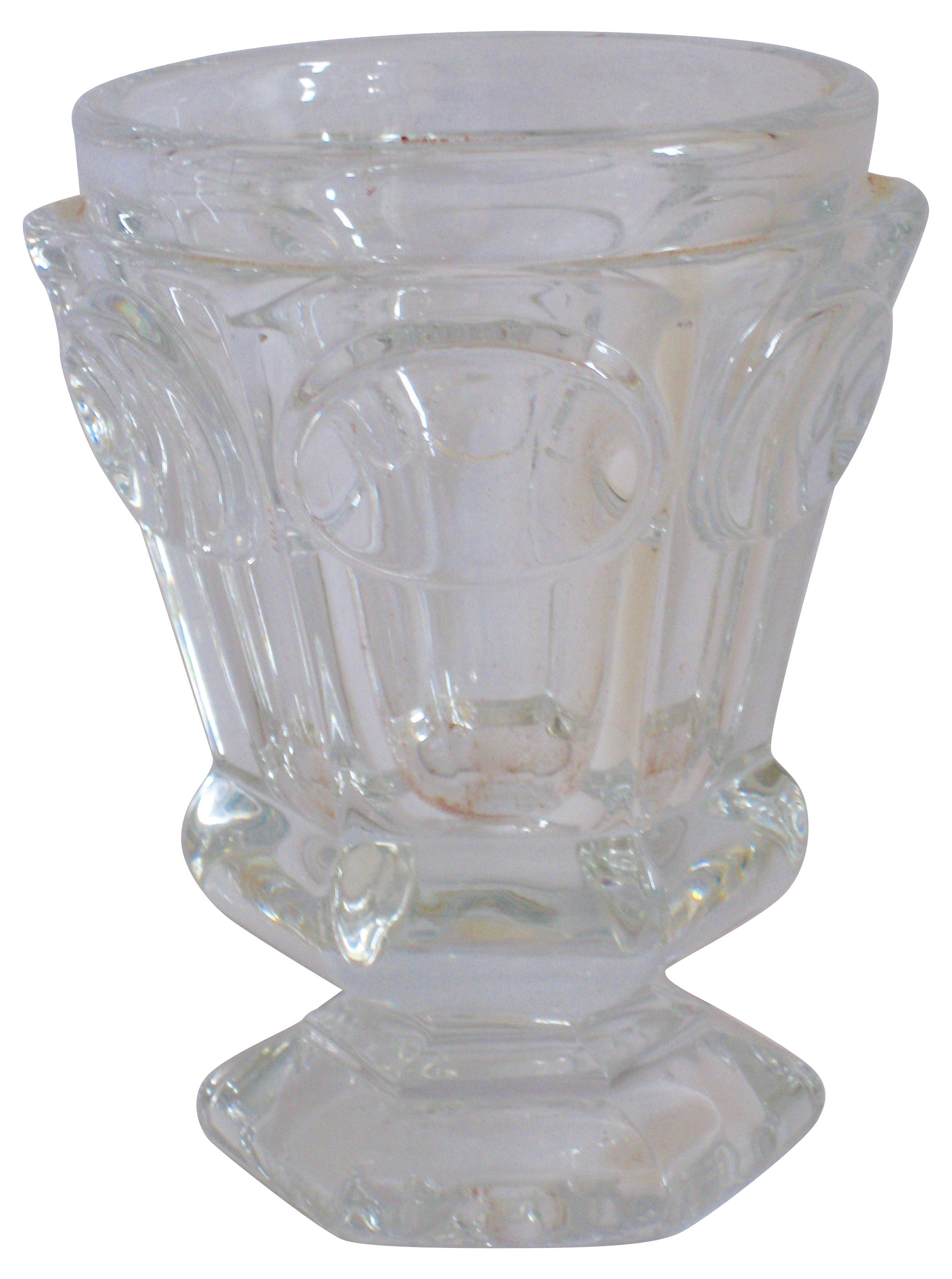 Baccarat Faceted Pedestal Vase 2 Baccarat Faceted Pedestal Vase