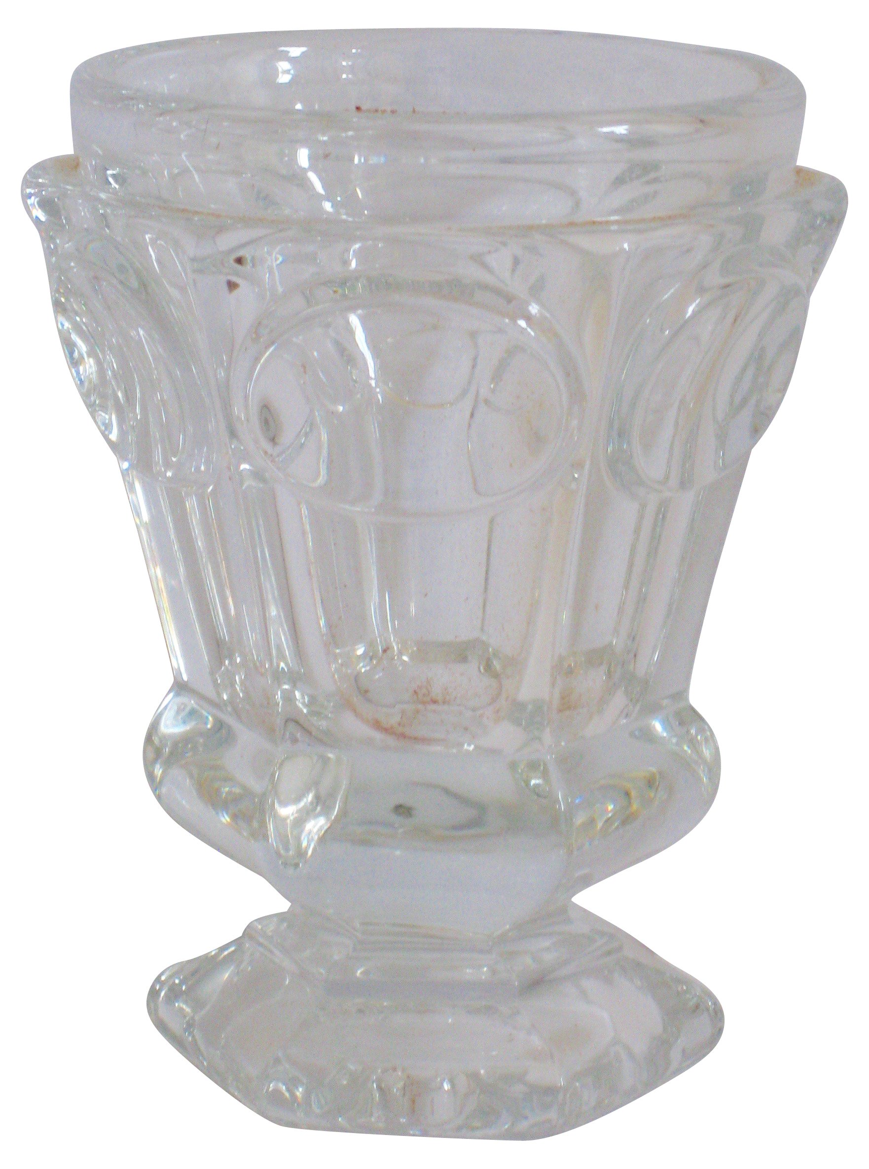 Baccarat Faceted Pedestal Vase 6 Baccarat Faceted Pedestal Vase