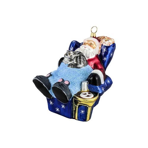 Cat Nap Ornament, Blue 1 Cat Nap Ornament, Blue