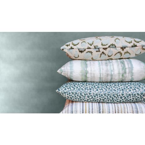 Luca 22x22 Watercolor Linen Pillow, Oasis 3 Luca 22x22 Watercolor Linen Pillow, Oasis
