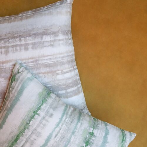 Luca 22x22 Watercolor Linen Pillow, Oasis 4 Luca 22x22 Watercolor Linen Pillow, Oasis