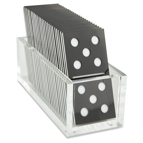 Culver Domino Set, Black/White