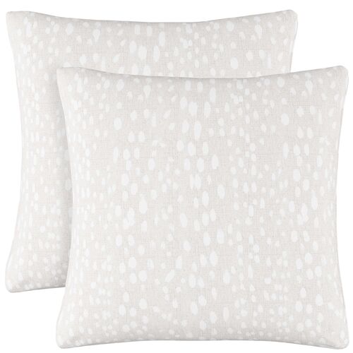 S/2 Snow Leopard 20x20 Pillows 1 S/2 Snow Leopard 20x20 Pillows