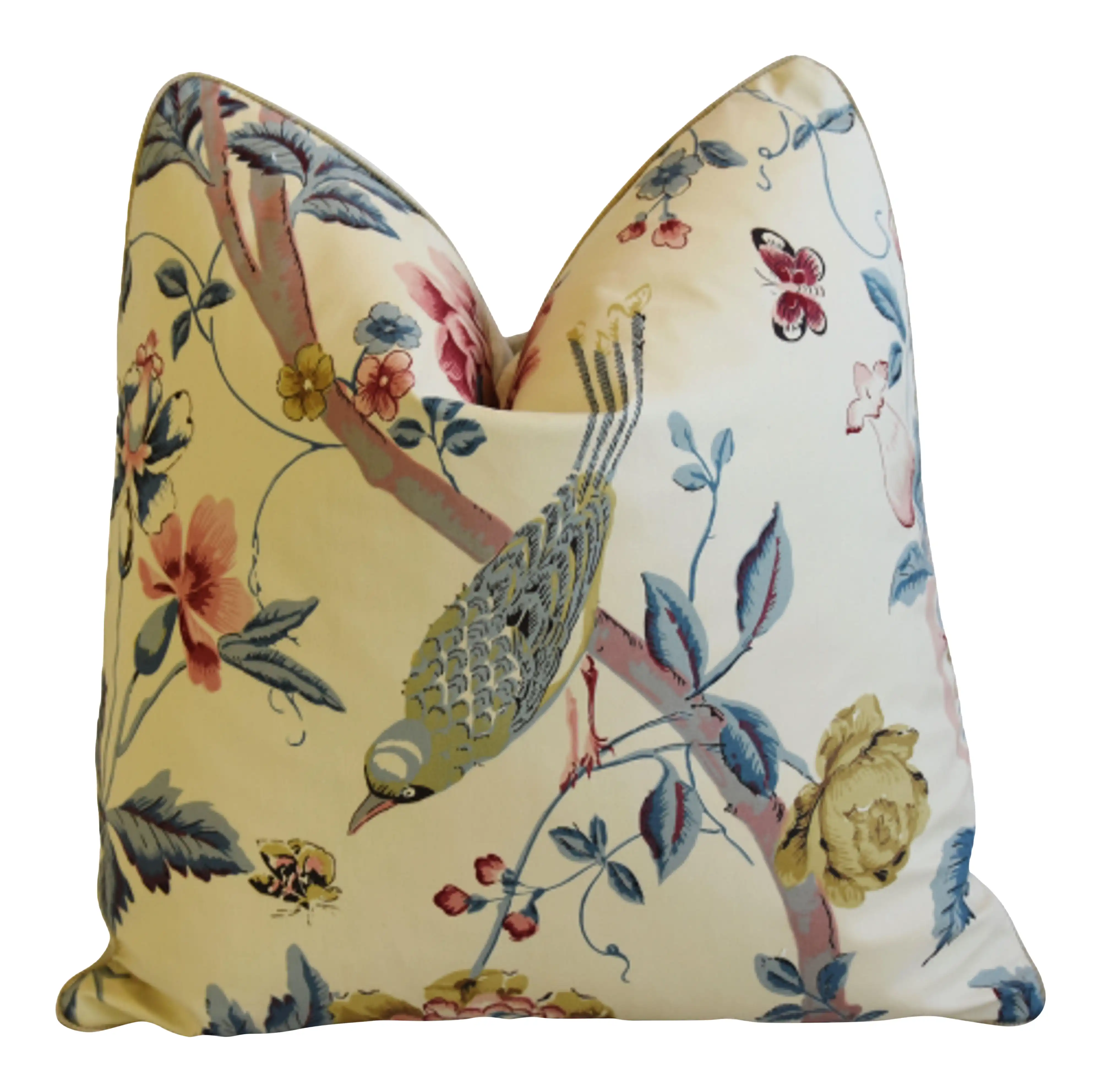 Titley & Marr Chinoiserie Bird Pillow 1 Titley & Marr Chinoiserie Bird Pillow
