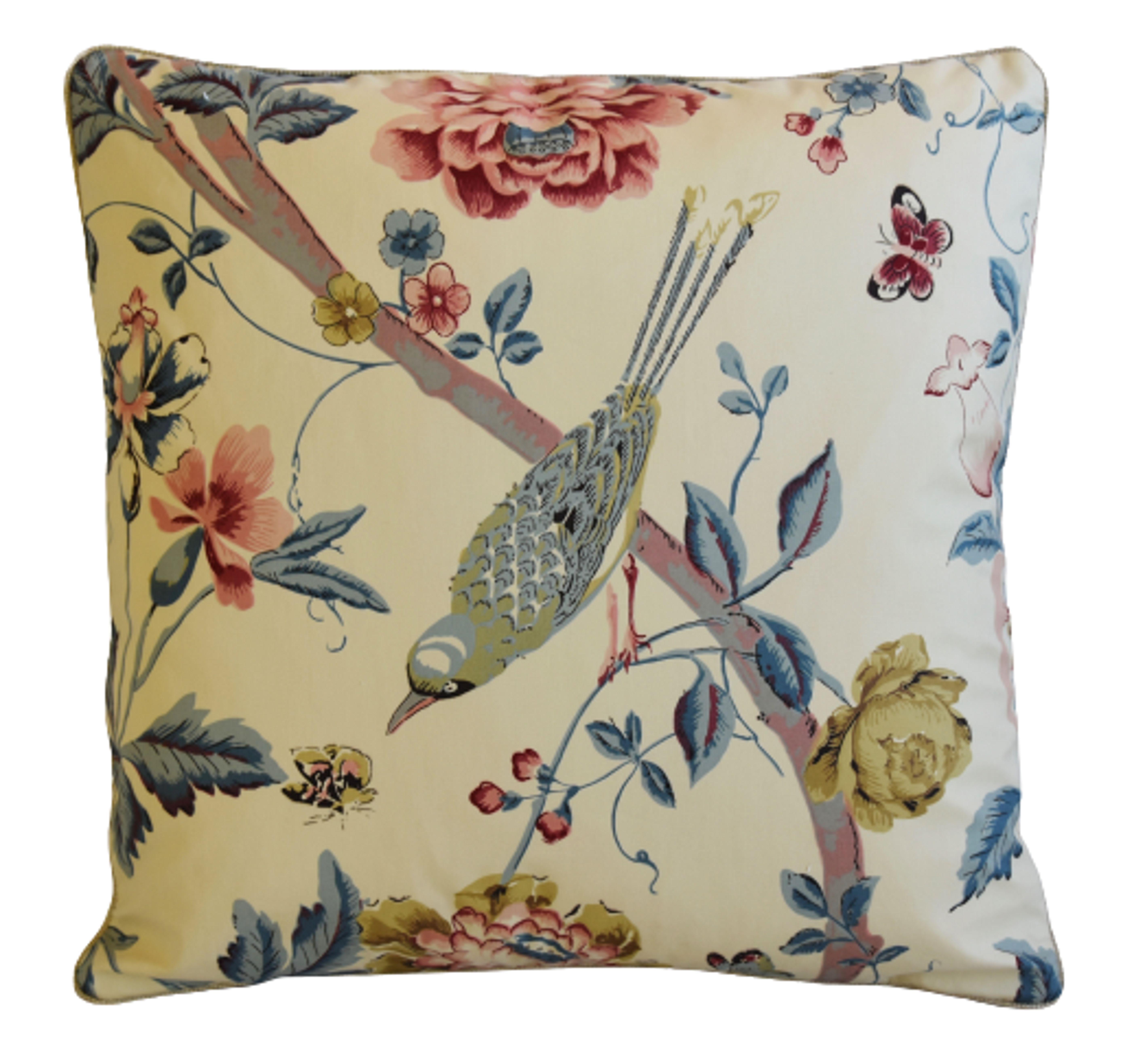 Titley & Marr Chinoiserie Bird Pillow 4 Titley & Marr Chinoiserie Bird Pillow