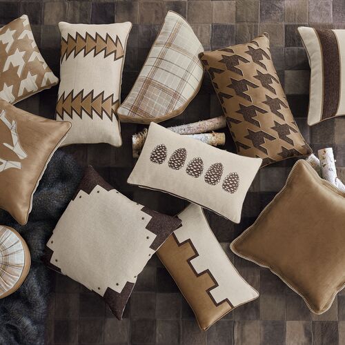Bryce Pinecone Pillow, Bisque 5 Bryce Pinecone Pillow, Bisque