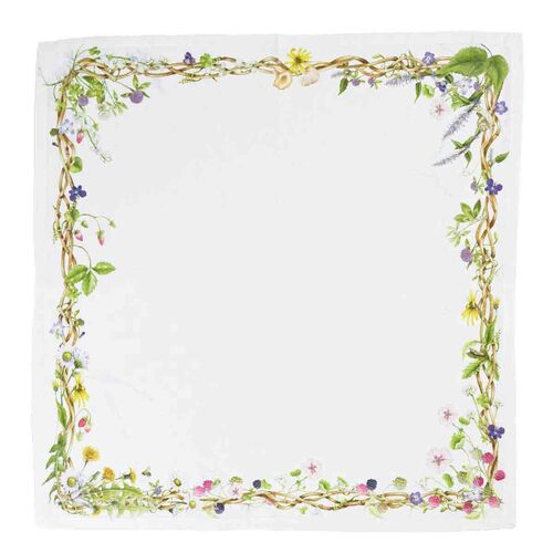 S/4 Meadow Walk Linen Napkins, Multi 3 S/4 Meadow Walk Linen Napkins, Multi