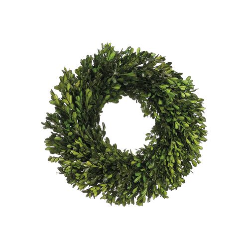 17" Boxwood Wreaths, Preserved