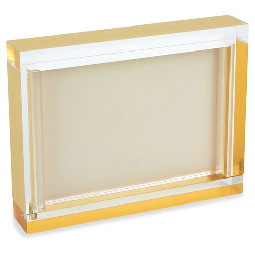 Byron Block Frame, Gold 1 Byron Block Frame, Gold
