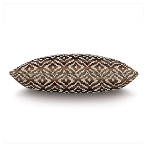 Horrace 15x26 Lumbar Pillow, Brown/Cream 2 Horrace 15x26 Lumbar Pillow, Brown/Cream