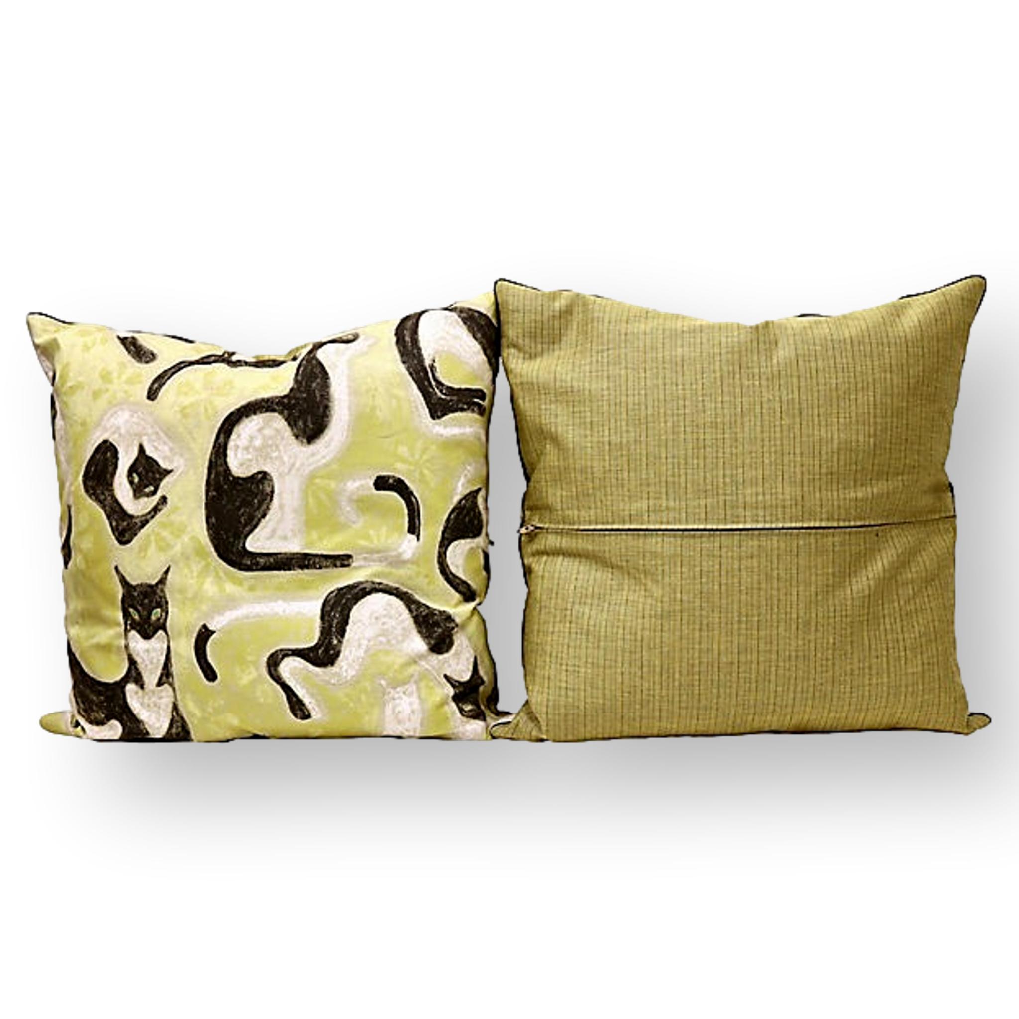 Sanderson & Sons Omega Cats Pillows, Pr 2 Sanderson & Sons Omega Cats Pillows, Pr