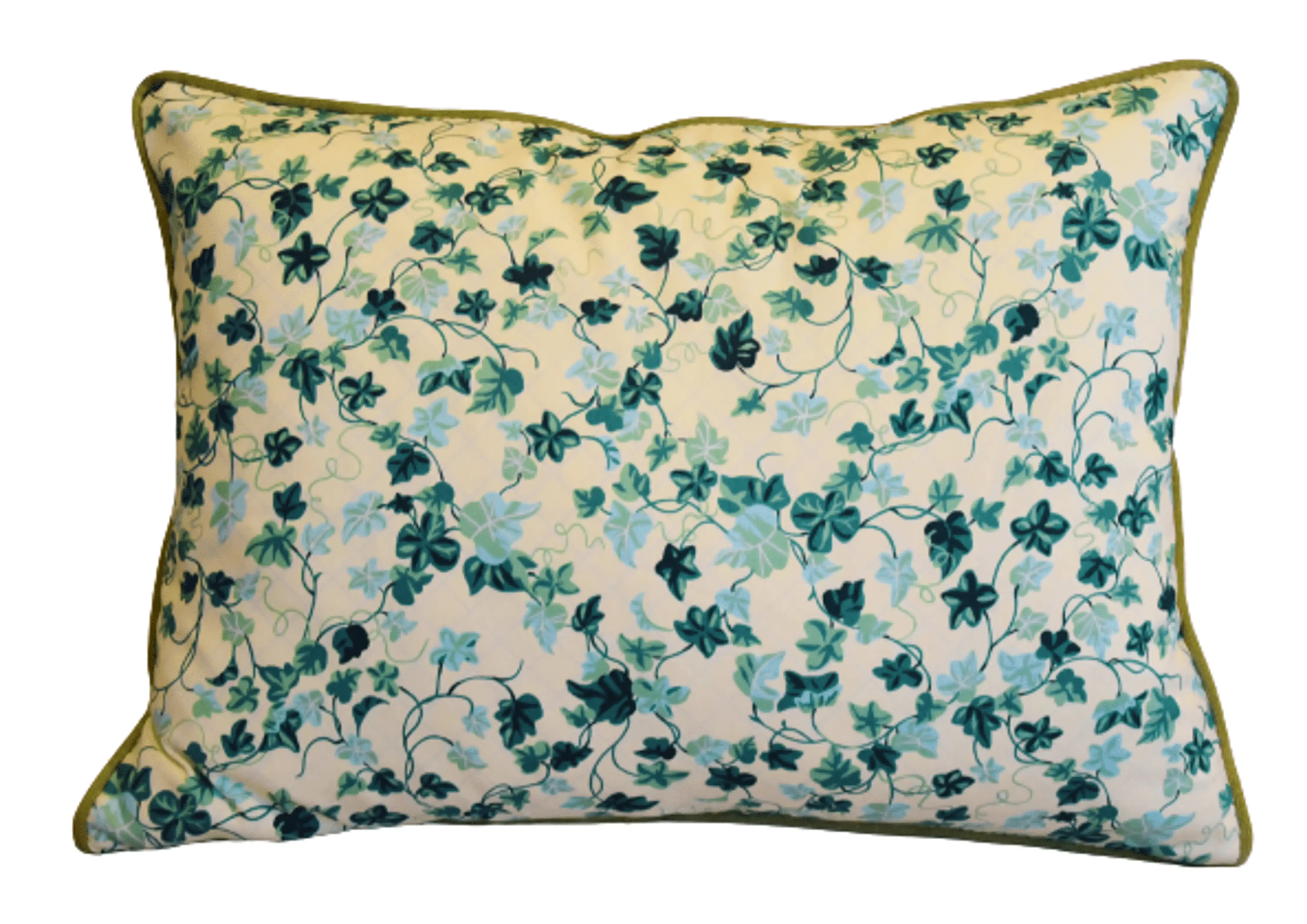 Green Ivy Floral Botanical Pillow 1 Green Ivy Floral Botanical Pillow