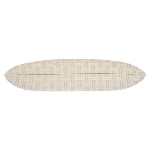 Cecee Basketweave Long Lumbar Pillow, Natural 2 Cecee Basketweave Long Lumbar Pillow, Natural