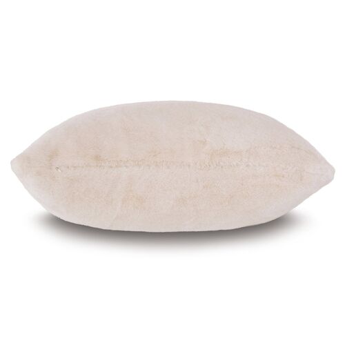 Faux Fur 22x22 Pillow, Ivory 2 Faux Fur 22x22 Pillow, Ivory