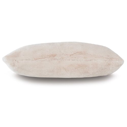 Faux Fur 22x22 Pillow, Ivory 3 Faux Fur 22x22 Pillow, Ivory
