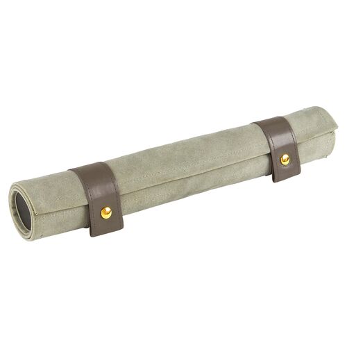 Rolled Backgammon Set, Gray 2 Rolled Backgammon Set, Gray