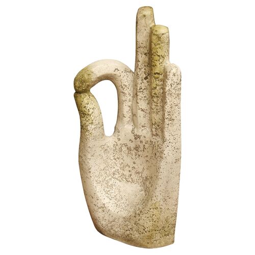 13" Buddha Hand, White Moss 1 13" Buddha Hand, White Moss